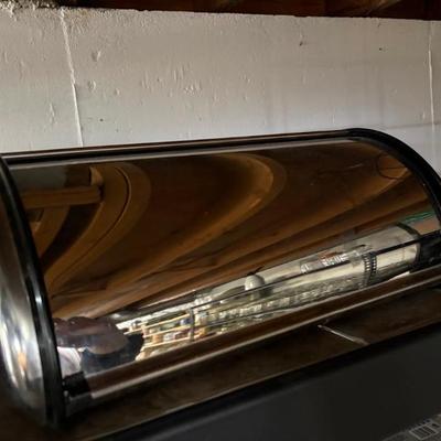 Stainless steel roll-top bread bin