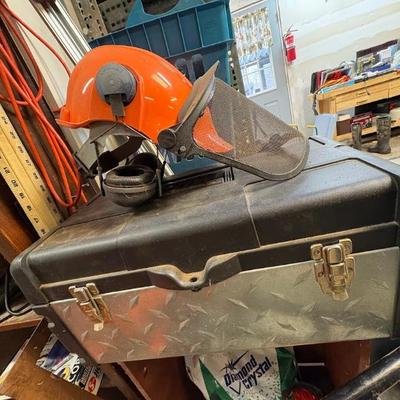 forestry safety helmet and hearing protection system