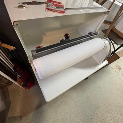  vintage Speed Queen ironer (rotary iron) and its "How To" manual, likely from the 1950s