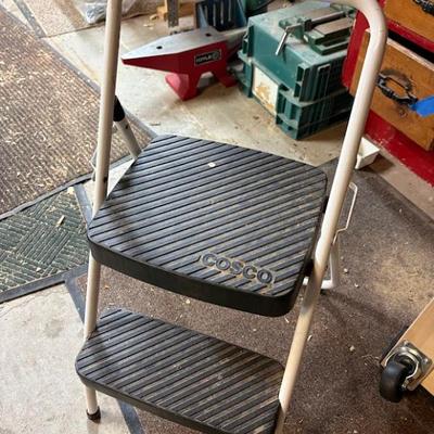 Cosco 2-Step Household Folding Steel Step Stool
