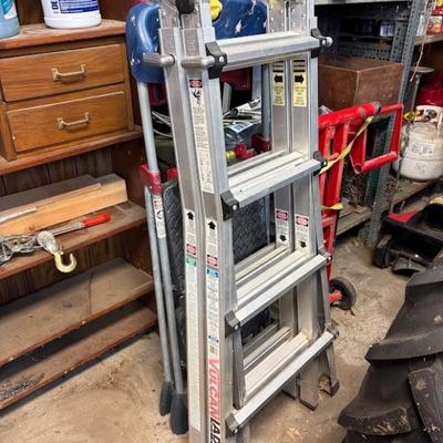 multi-position aluminum ladder