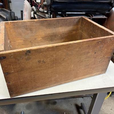 vintage wooden crate