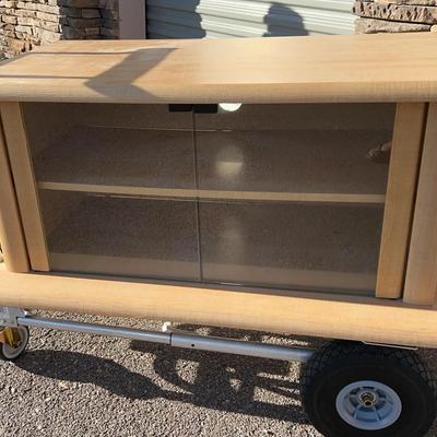 Small Light Wood TV Or Gaming Station Table