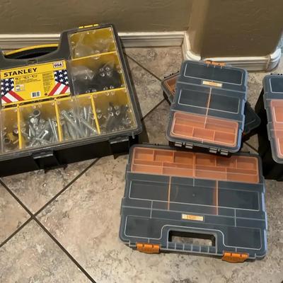 Tool Storage - 4 HDX Boxes, Stanley Deep Professional Organizer