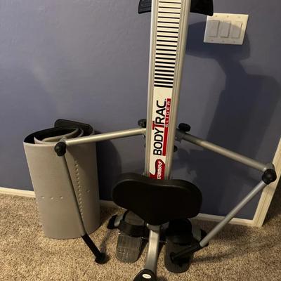 Bodytrac Glider Manual Rower With Digital Display -  Exercise Equipment - Stand Upright for Storage