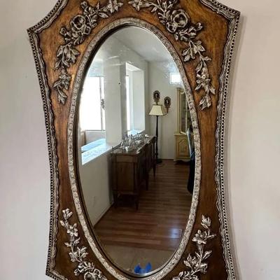 Large Ornate Gold Decorative Mirror
