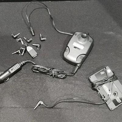 Universal 800mA DC/DC Power Converter With Various Interchangeable Tips, Cassette Tape Adapter