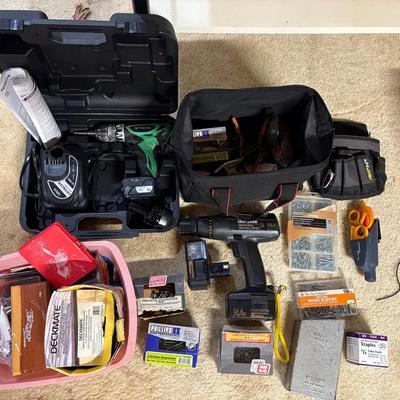 Assorted Tools and Hardware Lot