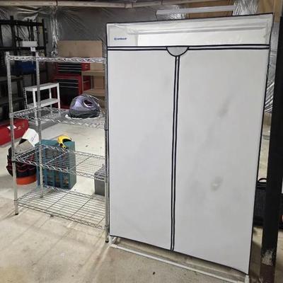 Metal Shelf Unit & Portable Closet