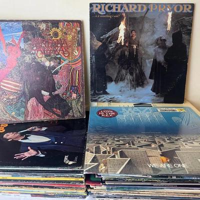 Vinyls By Various Artists Such As Santana, Tom Jones And Richard Pryor