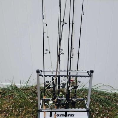 Fishing Poles With Kasting Stand