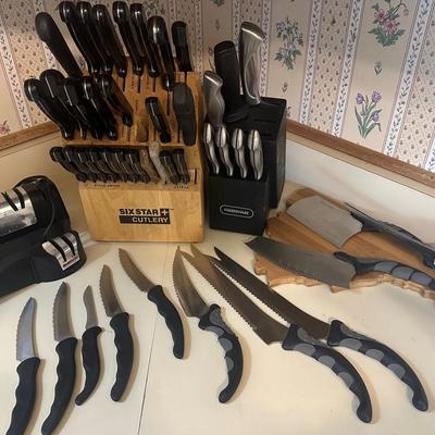 Knives And Sharpener