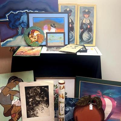 Collection of Art Including Prints, Paintings & Decorative Pieces
