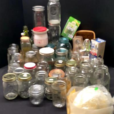 Canning Jar Collection Featuring Mason, Ball, Kerr & Assorted Sizes
