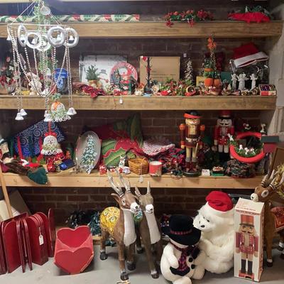 Vintage Christmas Collection with Nutcrackers, Paper Mache Reindeer, Ornaments & Holiday Décor