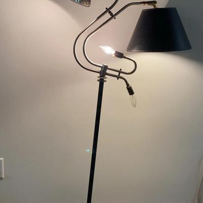 Vintage Metal Floor Lamp – 62" Tall, Working Condition