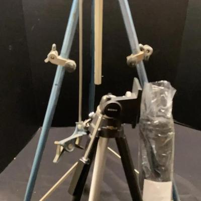 GoPro HERO4 with Accessories, Jensen Portable Stereo, Radio Shack Clock, Puzzles, Tripod & Easel