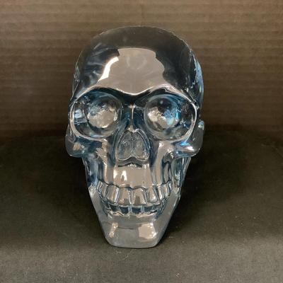Translucent Clear Blue Skull