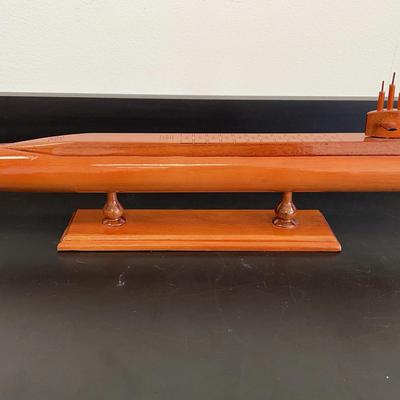 Wooden Submarine Model