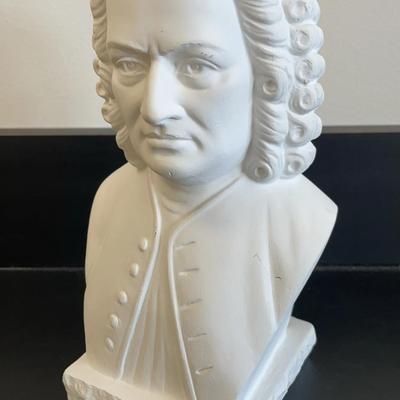 Handmade Plaster Bust of Johann Sebastian Bach