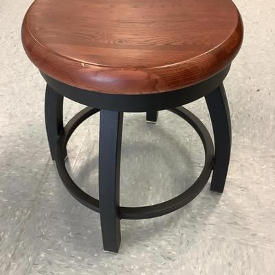 Holland Mini Bar Stool With Wood Seat