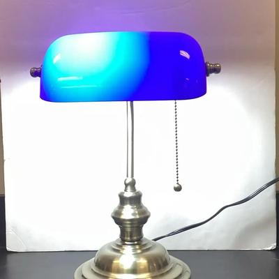 Cobalt Shaded Desk Lamp