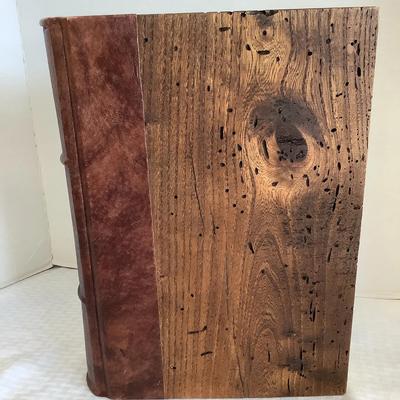 Large Wood And Leather Journal
