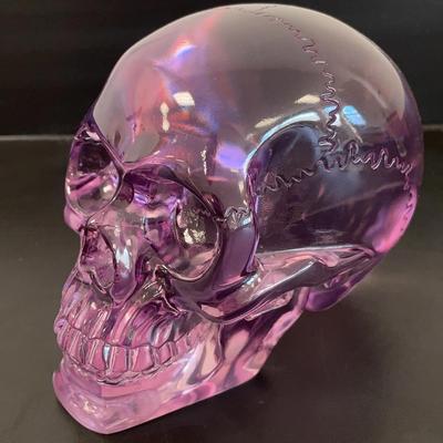 Ebros Acrylic Purple Skull