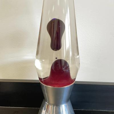 Mathmos Astro Lava Lamp (Silver) with British to American Electrical Socket Converter