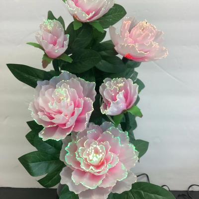 Fiber Optic Flower Arrangement Pink Peonies