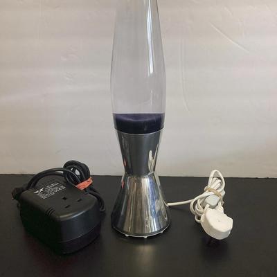 Mathmos Lava Lamp With Converter Purple
