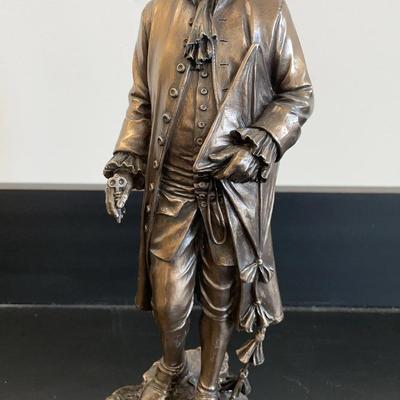 Veronese Design Cold Cast Bronze Statue Of Benjamin Franklin
