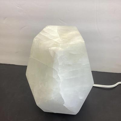 Calcite Lamp With Interior Illumination 