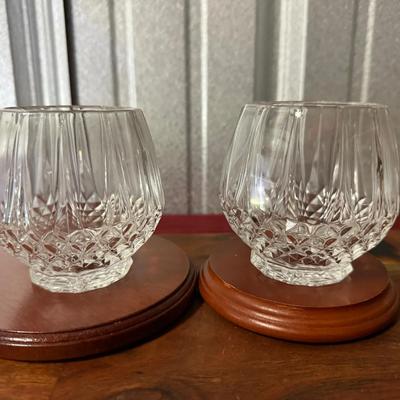Cristal D'Arques Longchamp votive candle holders 