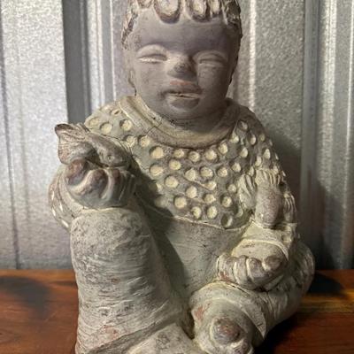 Rare, Retired Vintage Isabel Bloom 
“Boy Feeding Birds” Sculpture 