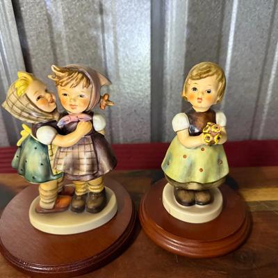 Goebel Hummel Vintage Figurines 
“Telling A Secret” & “For Mother”
