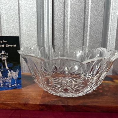 Vintage Waterford Lismore Crystal “Scalloped” Bowl
