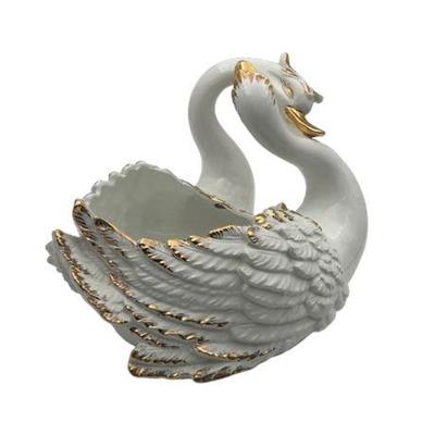 Sale Photo Thumbnail #6: Lot 009  
Swan Centerpiece Bowl, Ceramic