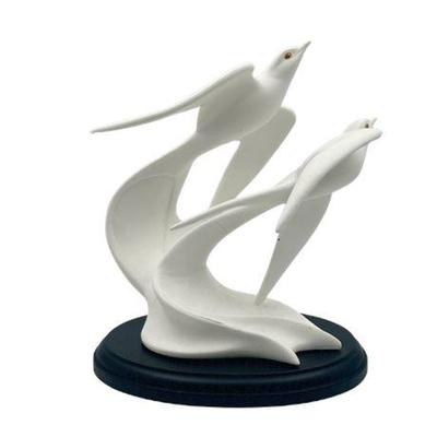 Sale Photo Thumbnail #90: Lot 151 
Lenox 1994, "Wind Dance", Fine China Statue, Depicting Two Doves, On Stand