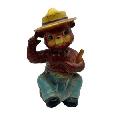 Sale Photo Thumbnail #30: Lot 046   
Vintage Smokey Bear Ceramic Coin Bank