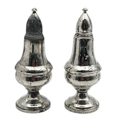 Sale Photo Thumbnail #13: Lot 020   
Columbia, Weighted Sterling Silver Salt and Pepper Shakers, Two (2) Piece Set