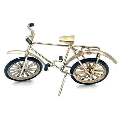 Sale Photo Thumbnail #63: Lot 089   
Vintage Brass Decorative Miniature Bicycle