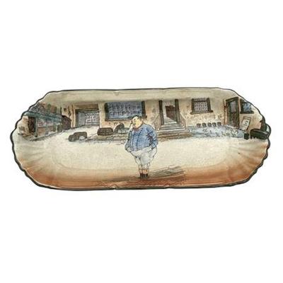 Sale Photo Thumbnail #25: Lot 038   
Royal Doulton China, "The Fat Boy" Sandwich Tray