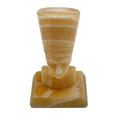 Sale Photo Thumbnail #35: Lot 051   
Onyx Carved "Bust of Nefertiti" Vintage Small Statue