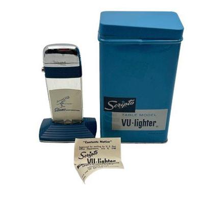 Sale Photo Thumbnail #48: Lot 065   
Scripto 1926, Antique VU Table Lighter, Clear With Visible Fuel Supply