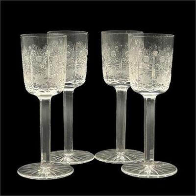 Sale Photo Thumbnail #81: Lot 129  
Queens Lace, Square Bowl Design Cordial Glasses, Set of Four (4)