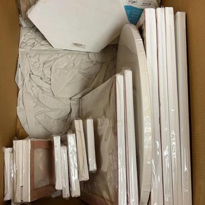 Lot 345: Mystery Box Of Painters Canvases