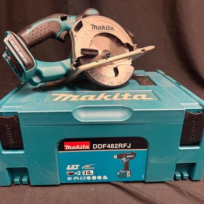 534: Makita 18V LXT Cordless Drill & Circular Saw Set