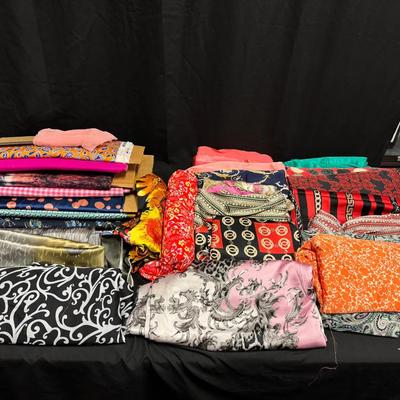 273: Polyester/Satin Fabric Remnants 