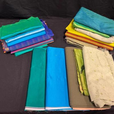 280: Jewel Tone Fashion Fabric Remnants 